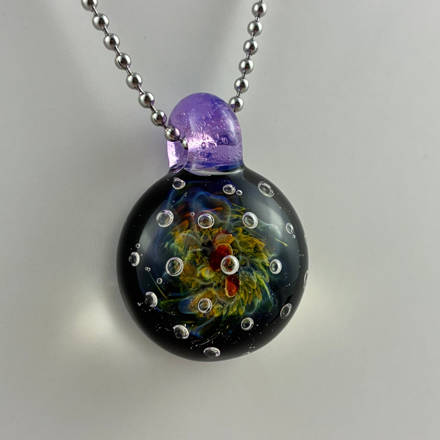 Air Trap Nebula | Glass Implosion Pendant