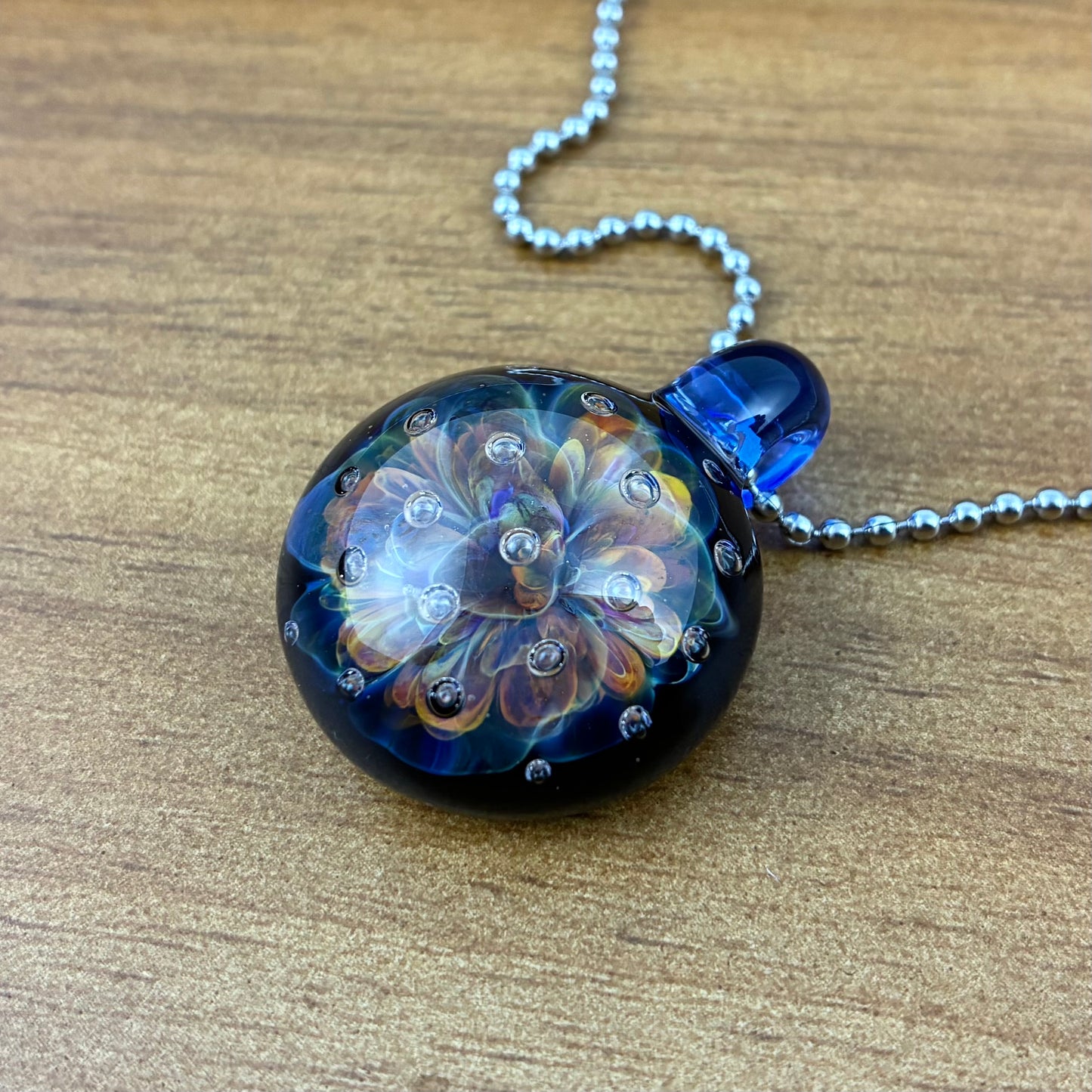 Nebula Air Trap | Glass Implosion Pendant