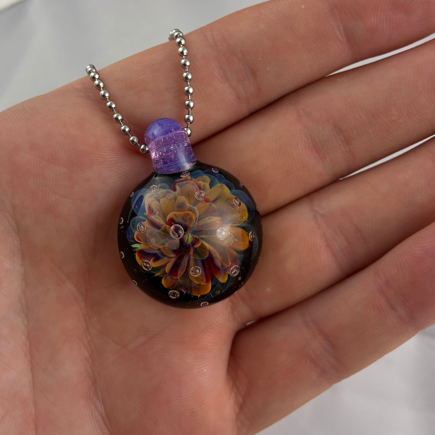 Nebula Air Trap | Glass Implosion Pendant