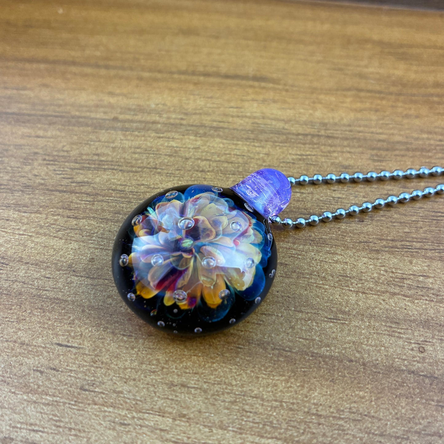 Nebula Air Trap | Glass Implosion Pendant