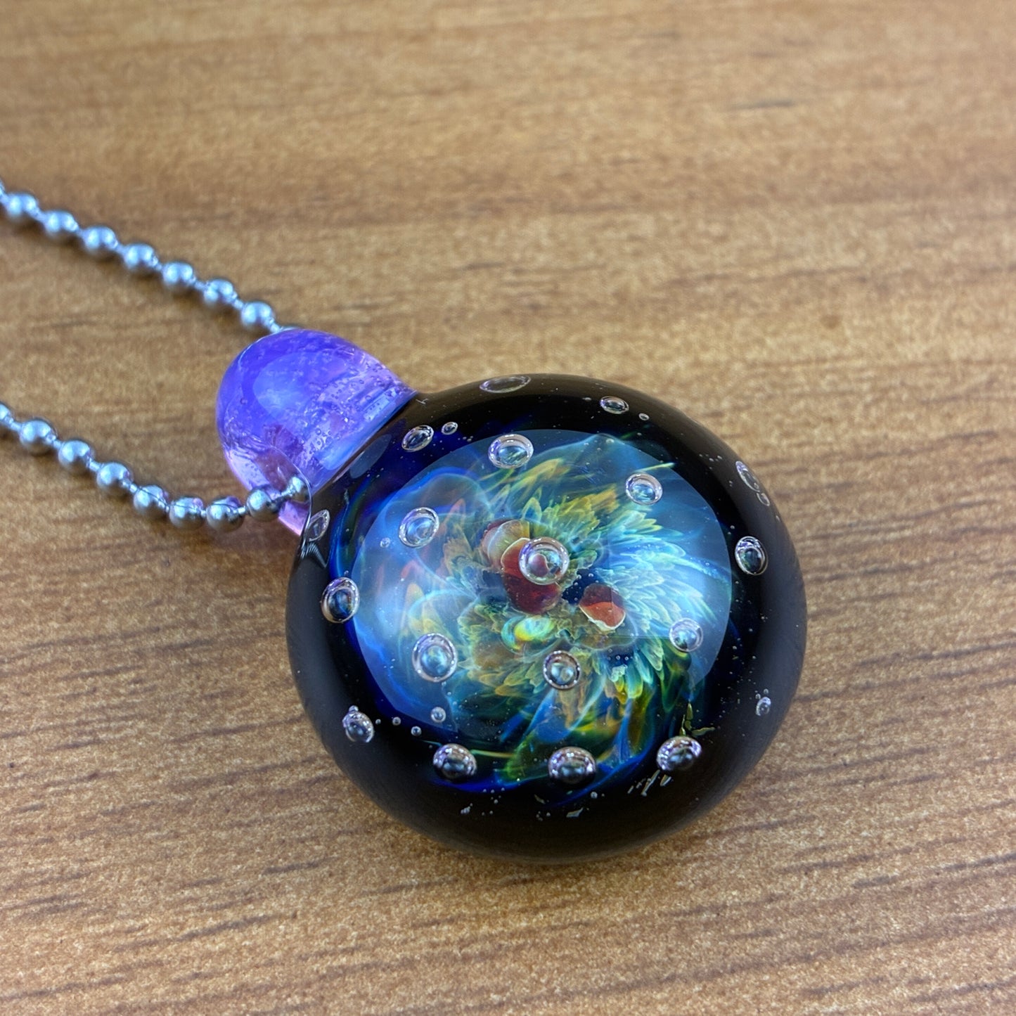 Air Trap Nebula | Glass Implosion Pendant