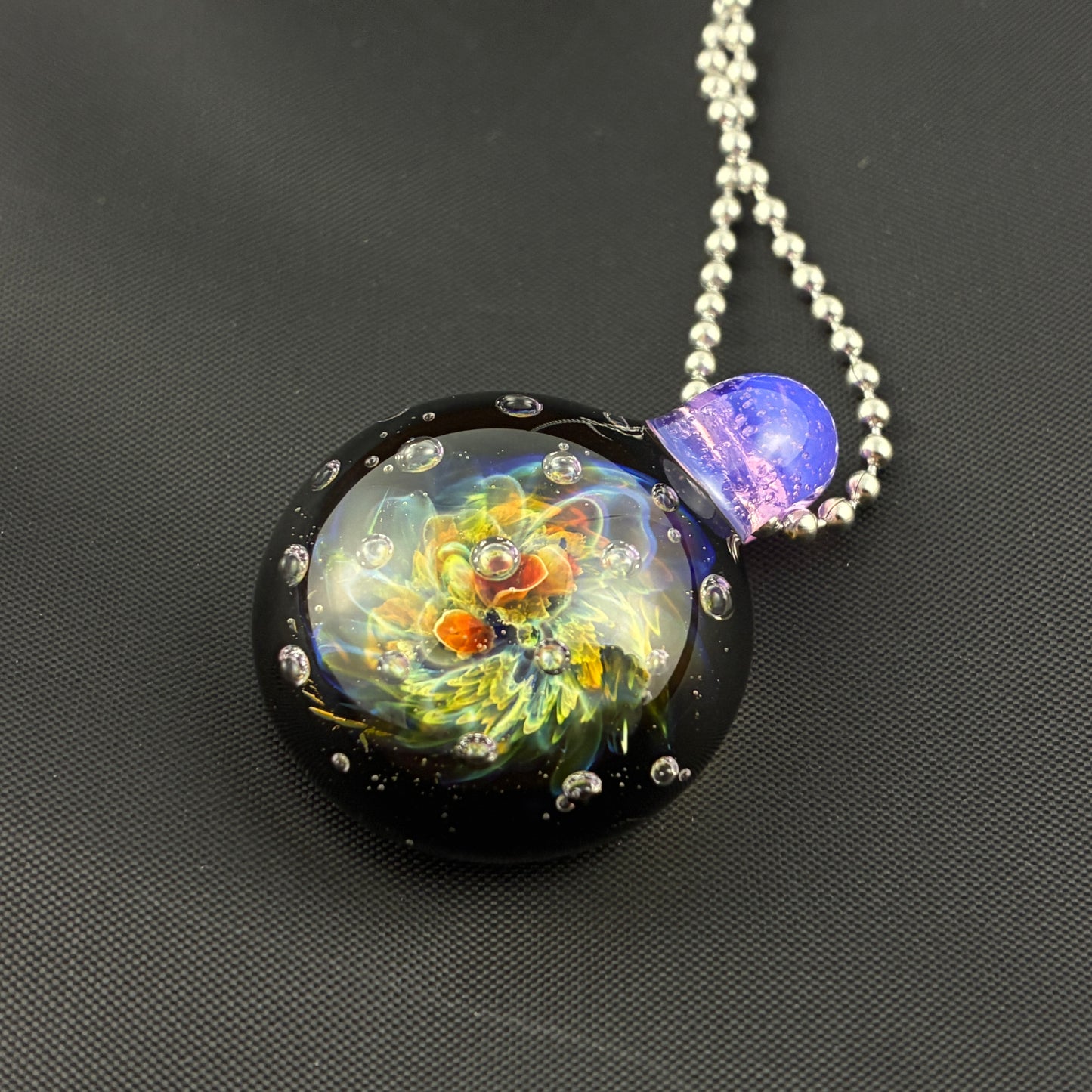 Air Trap Nebula | Glass Implosion Pendant