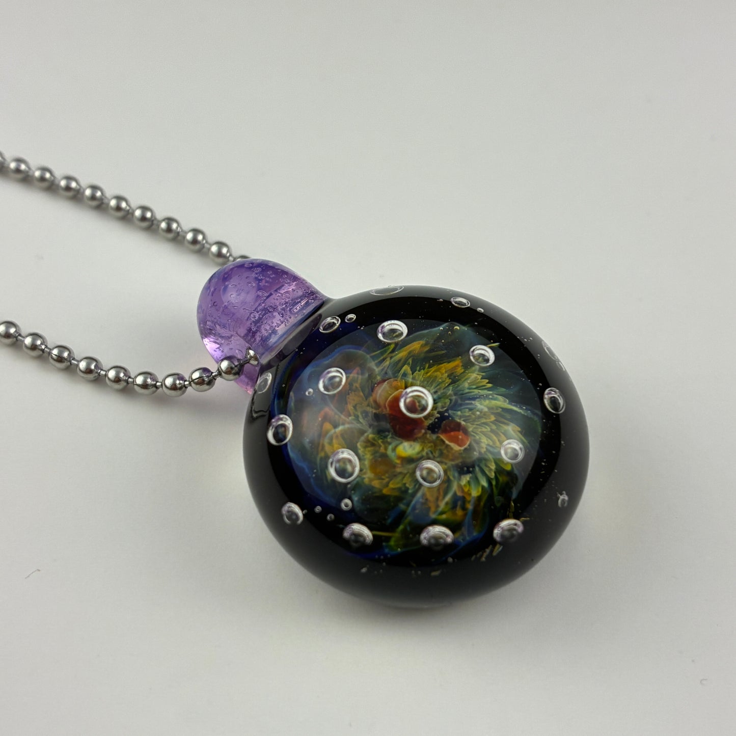 Air Trap Nebula | Glass Implosion Pendant