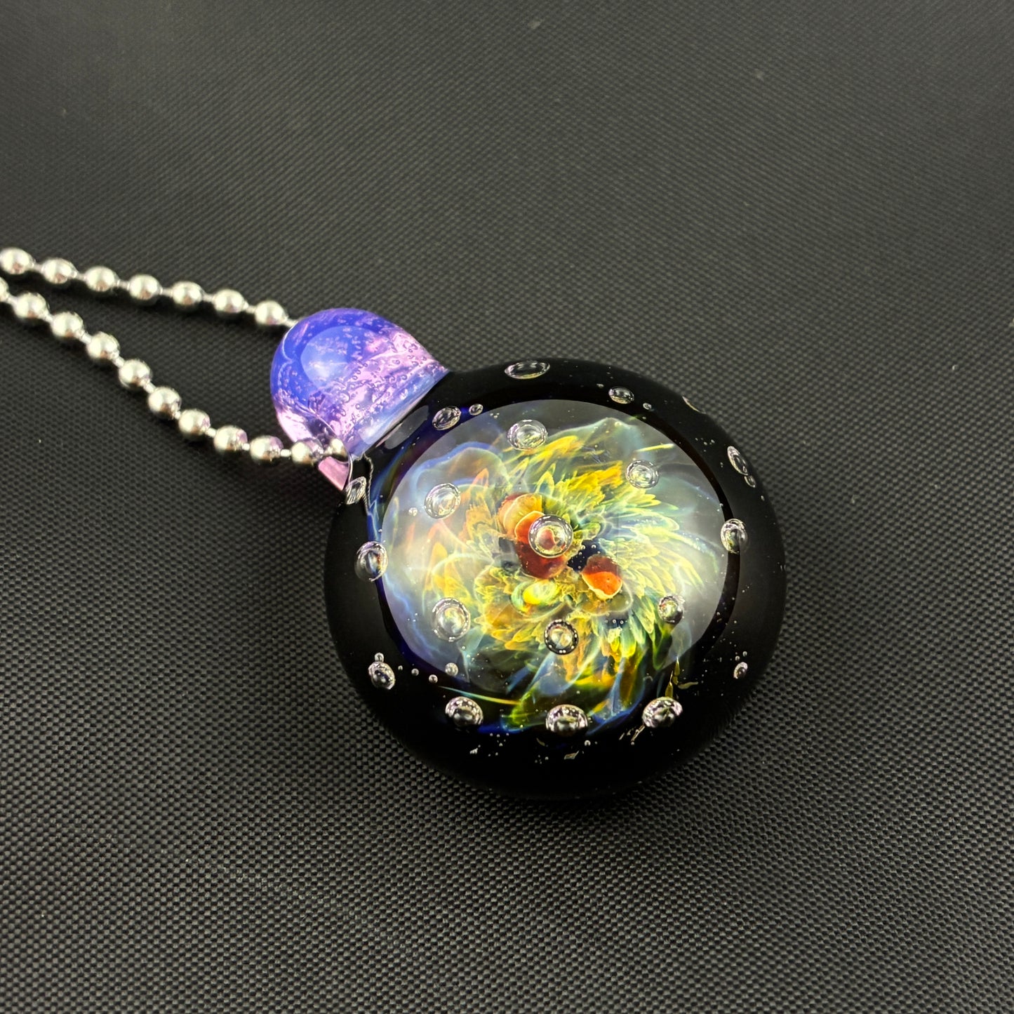 Air Trap Nebula | Glass Implosion Pendant