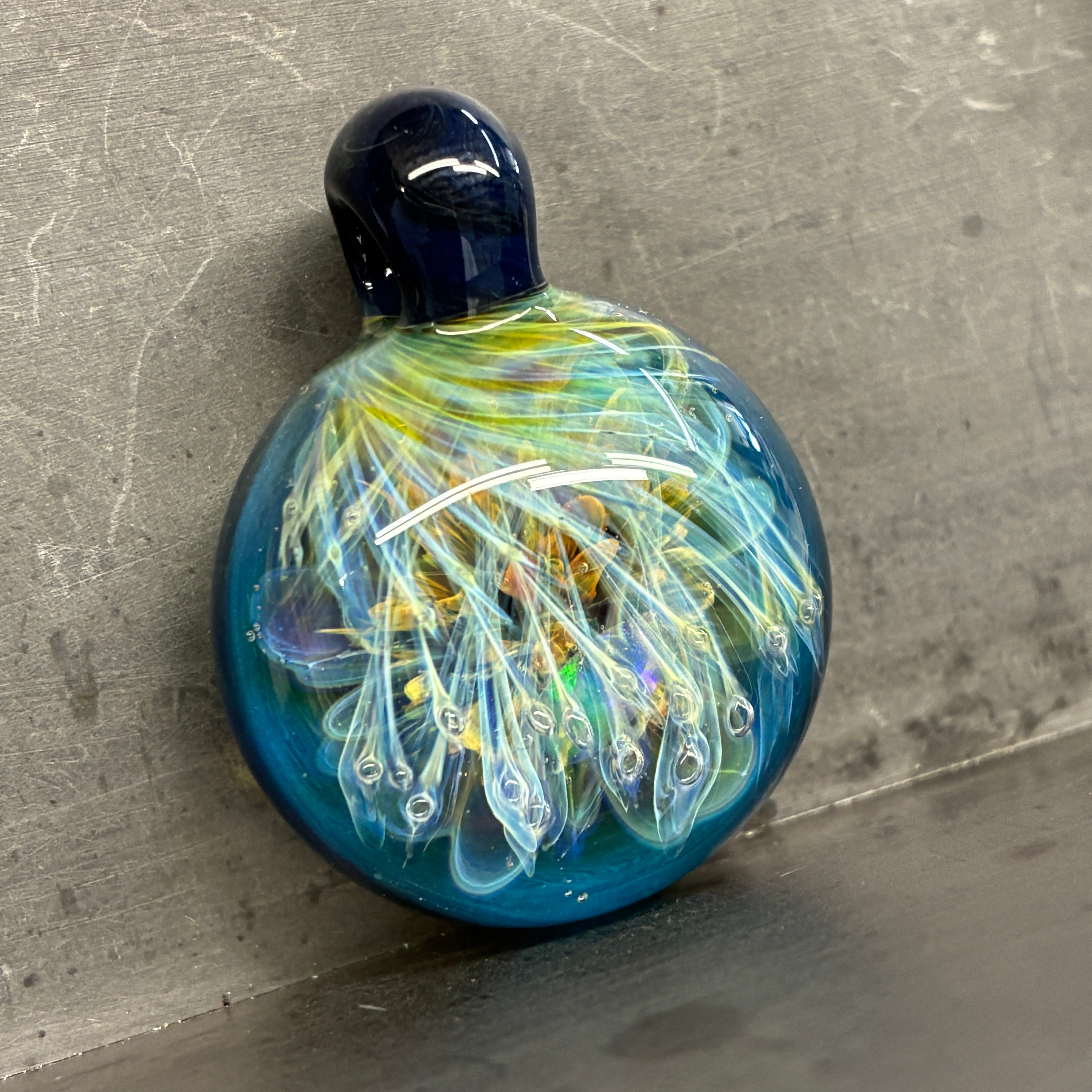 Opal & Fume Blossom Pendant