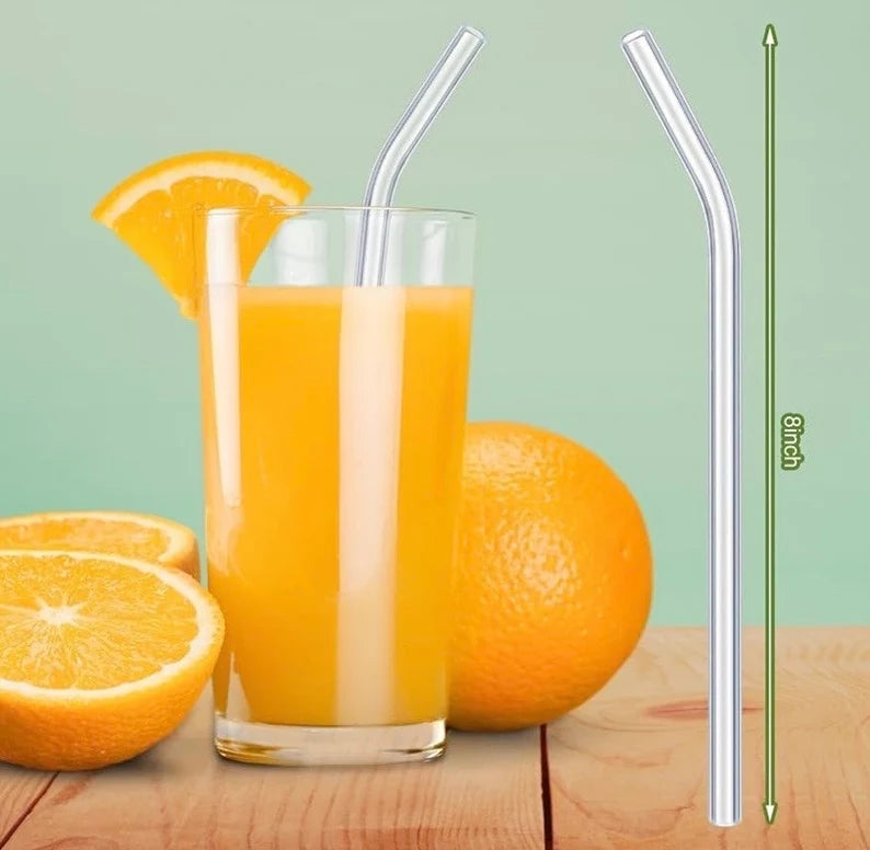 Glass Octopus Straw - Blue & White