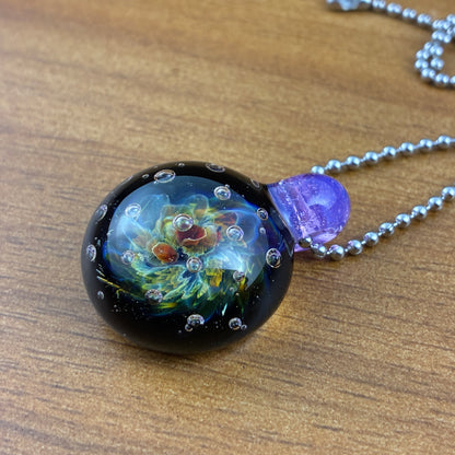 Air Trap Nebula | Glass Implosion Pendant