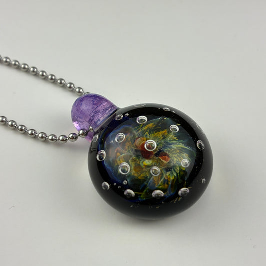 Air Trap Nebula | Glass Implosion Pendant