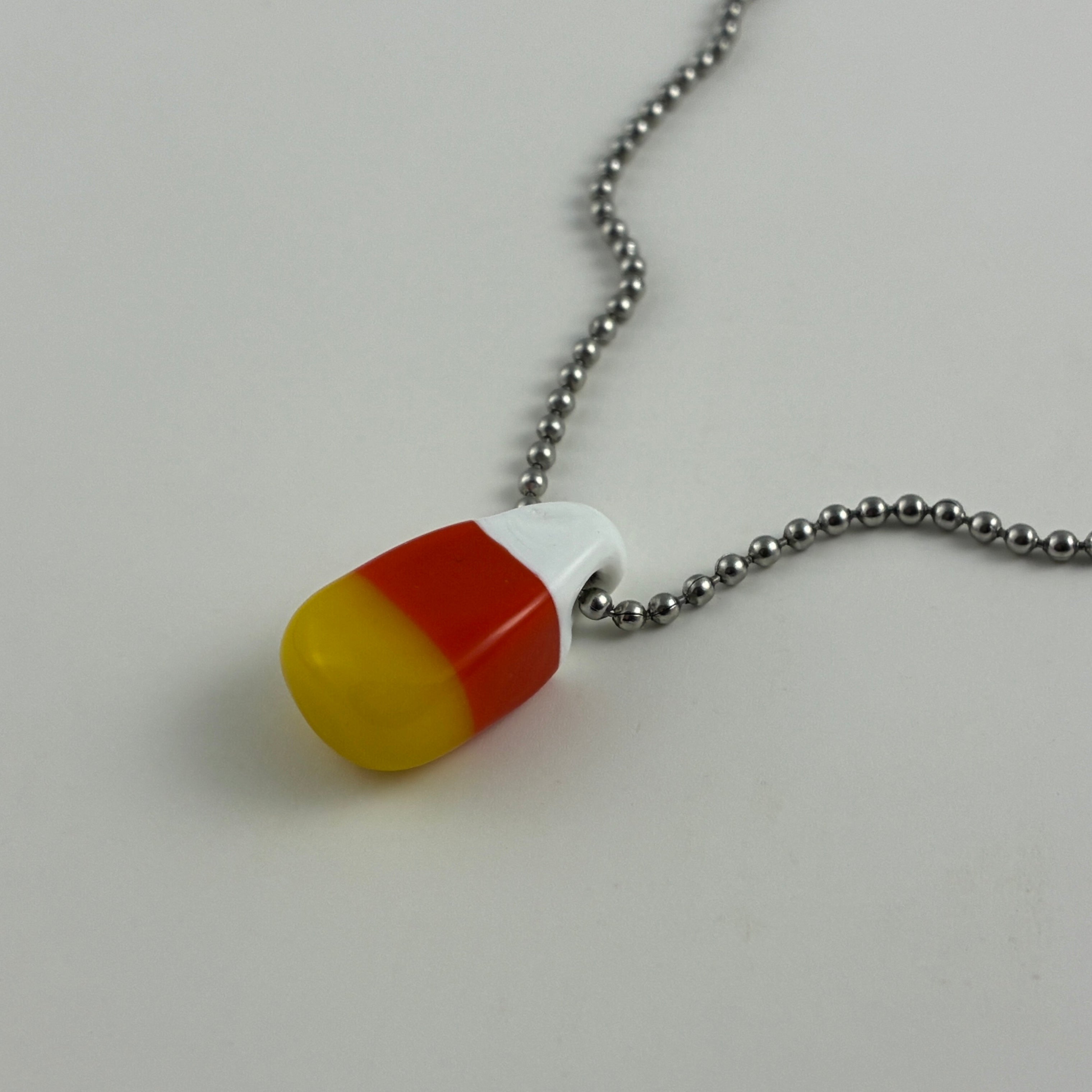 Glass Candy Corn Pendant