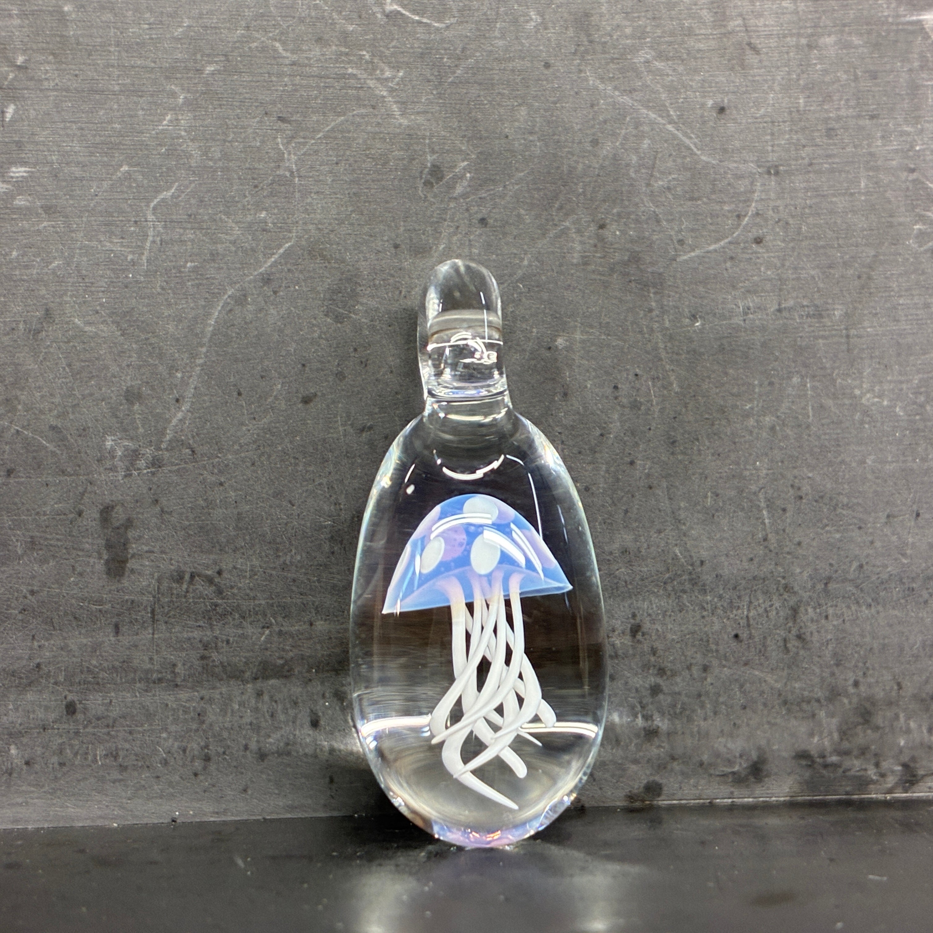 Jelly Fish Pendant - Pink Slyme