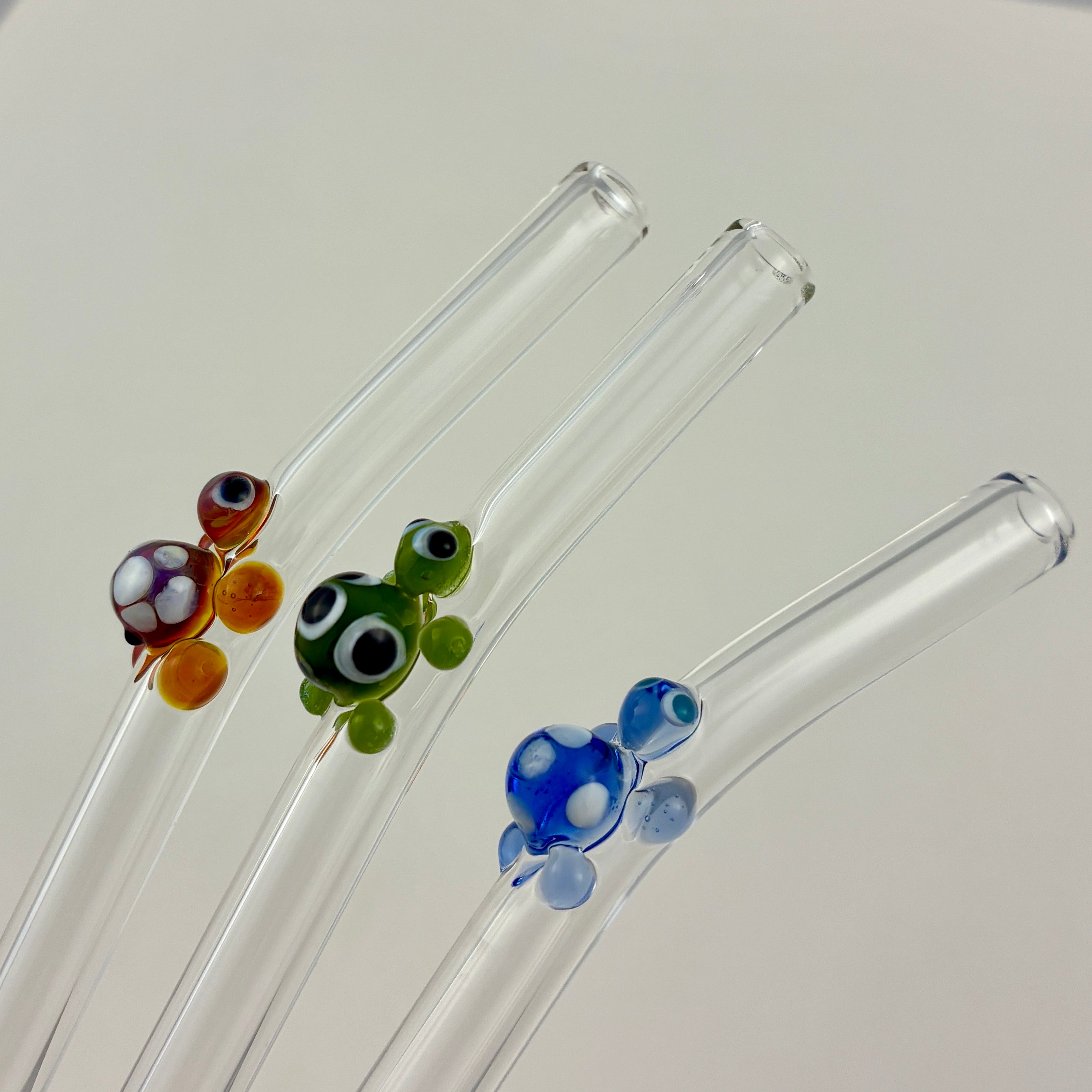 Glass Turtle Straw