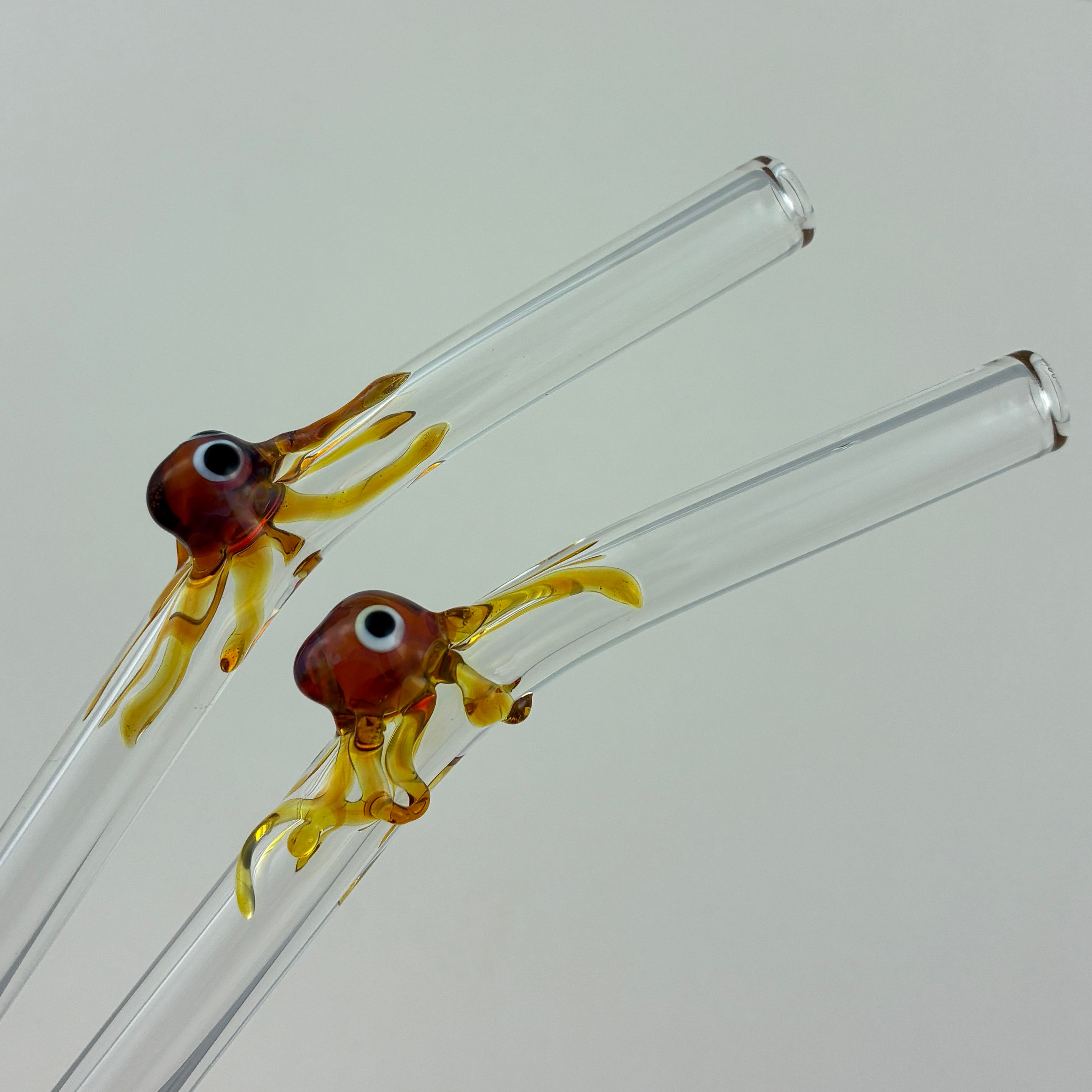 Glass Octopus Straw
