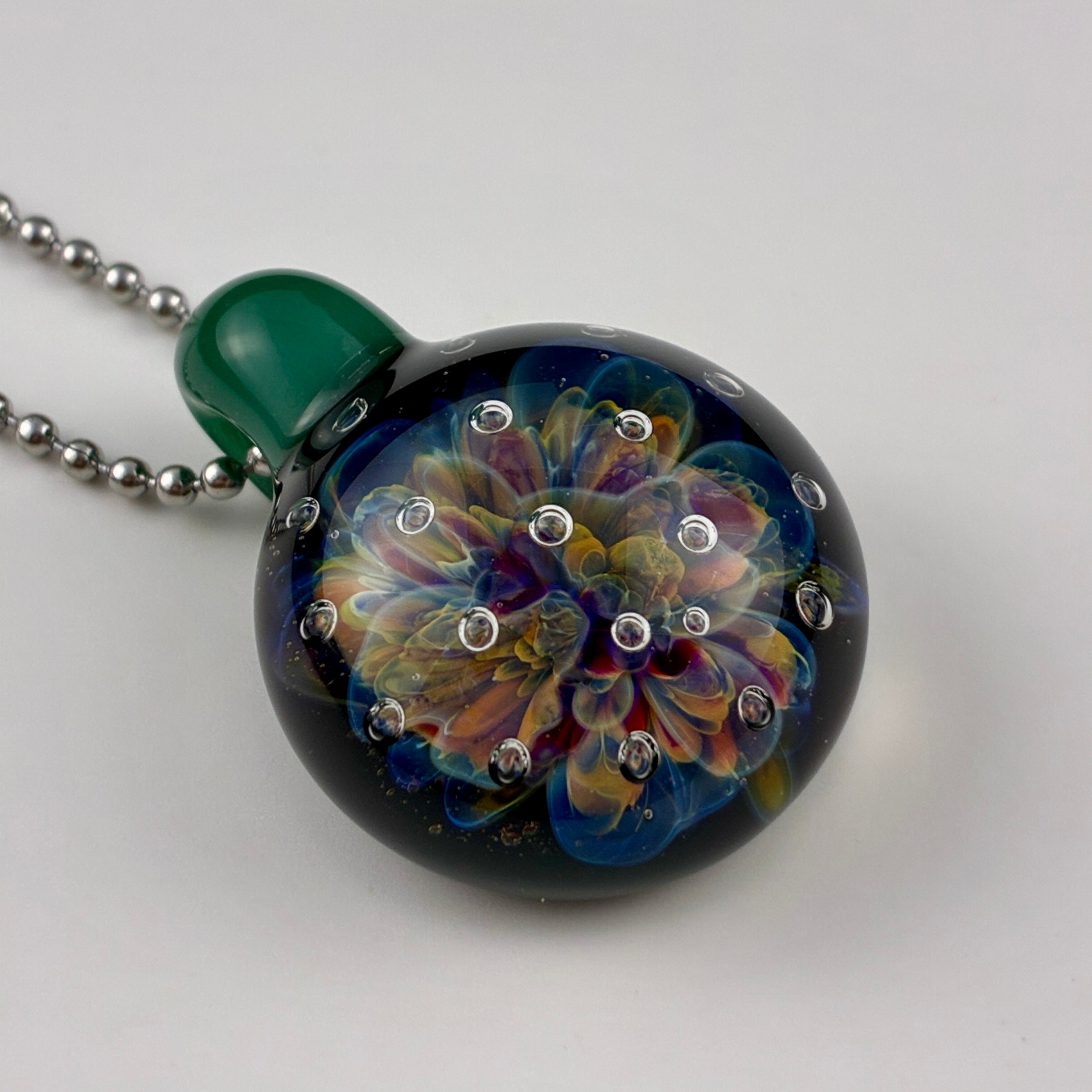 Tye Dye Nebula | Air Trap Implosion Pendant