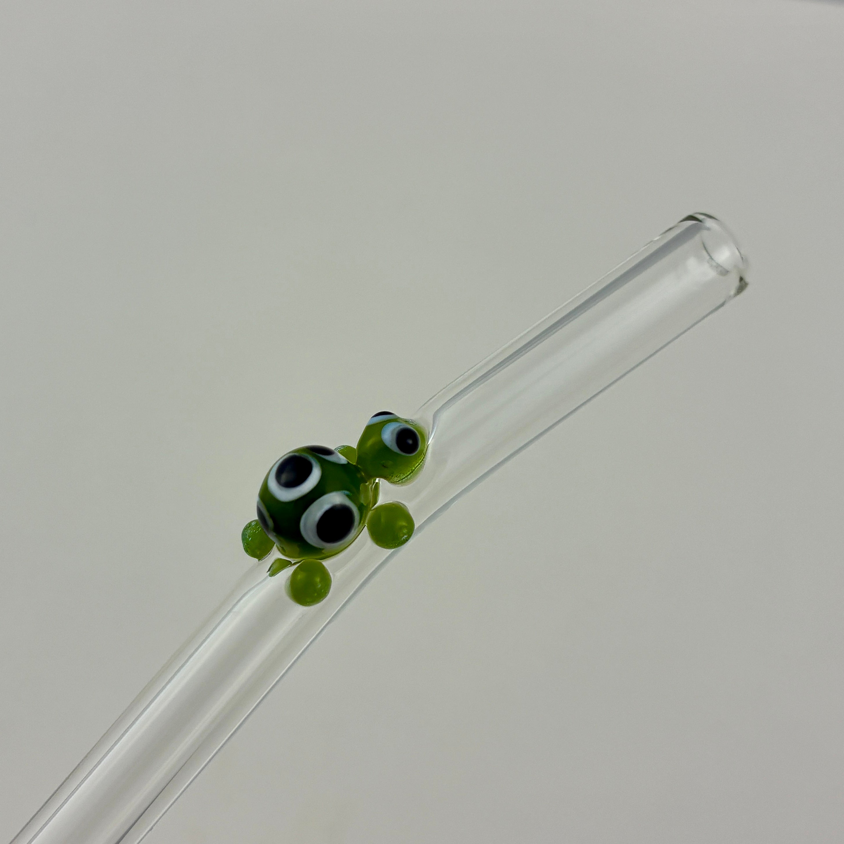 Glass Turtle Straw