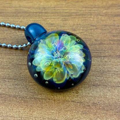 Fumed Air Trap Nebula | Glass Implosion Pendant