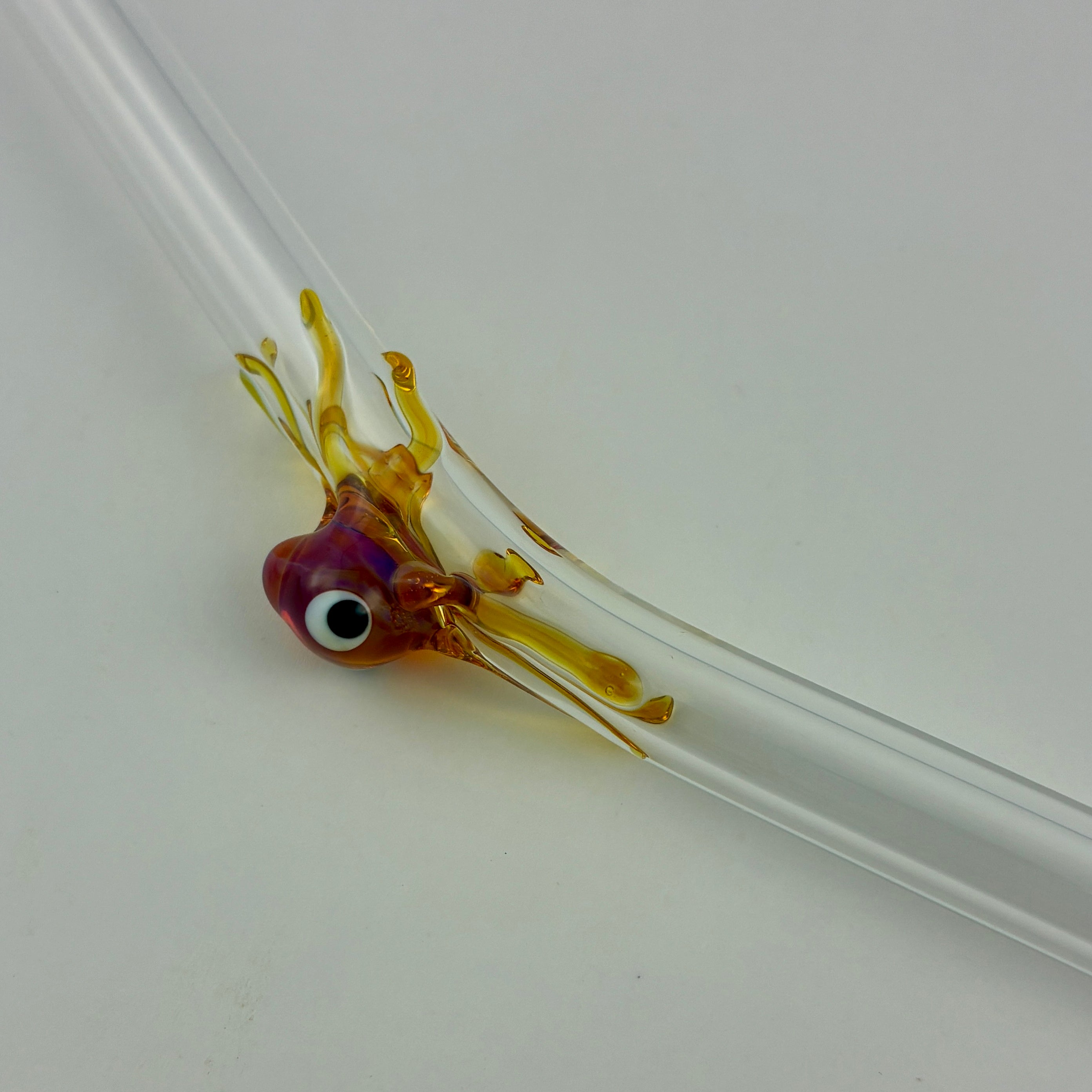 Glass Octopus Straw