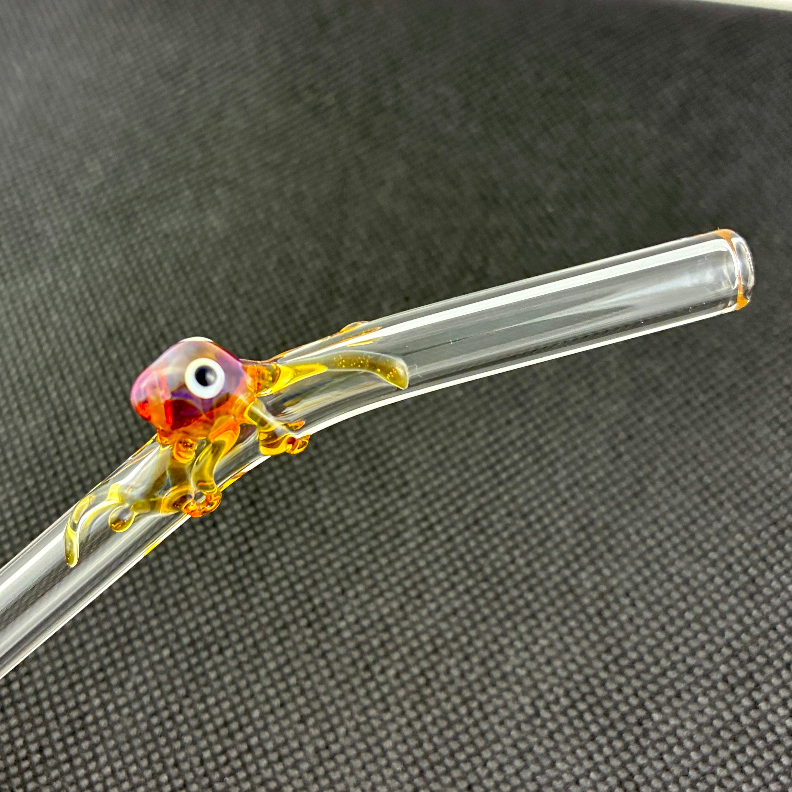 Glass Octopus Straw