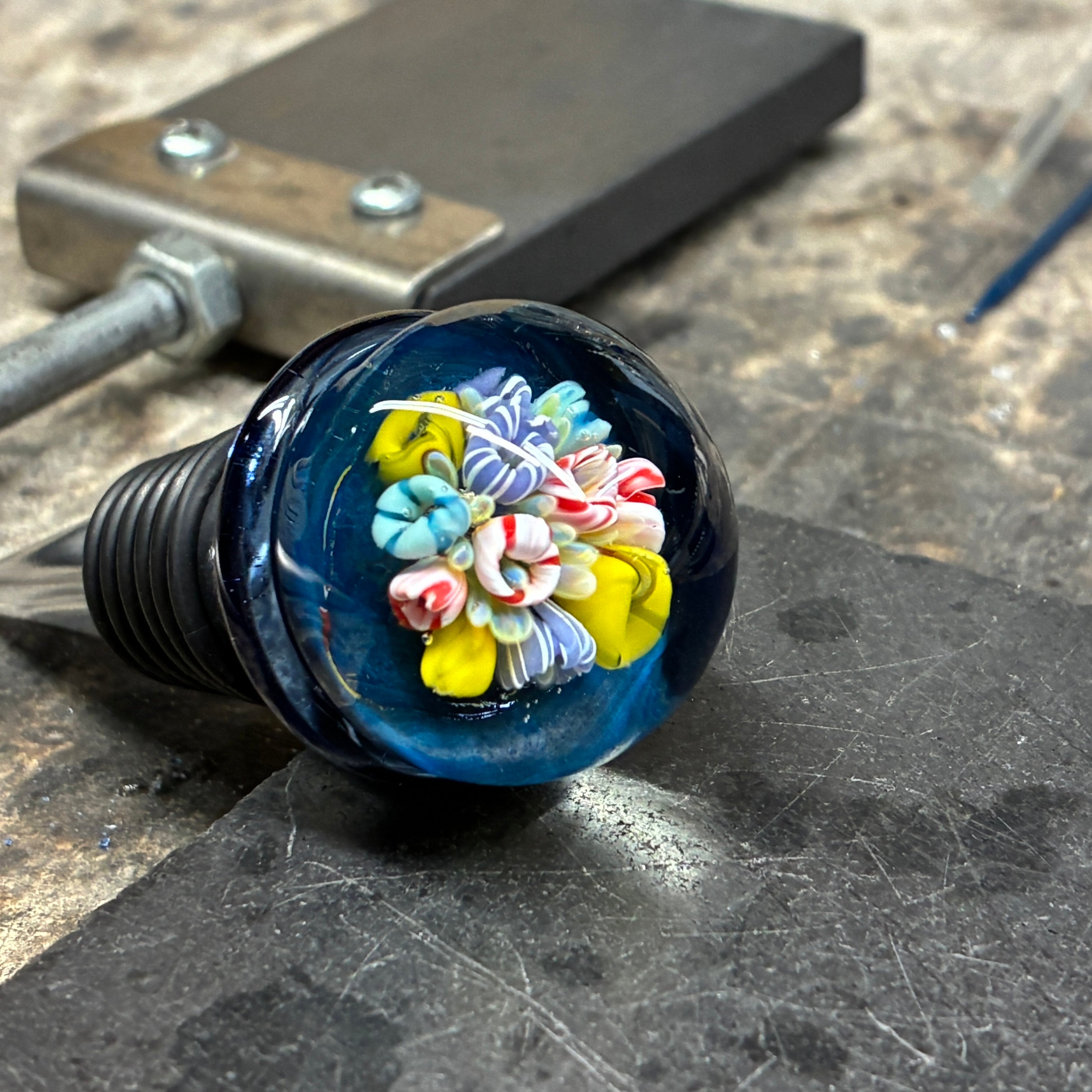 Glass Coral Reef Wine Stopper