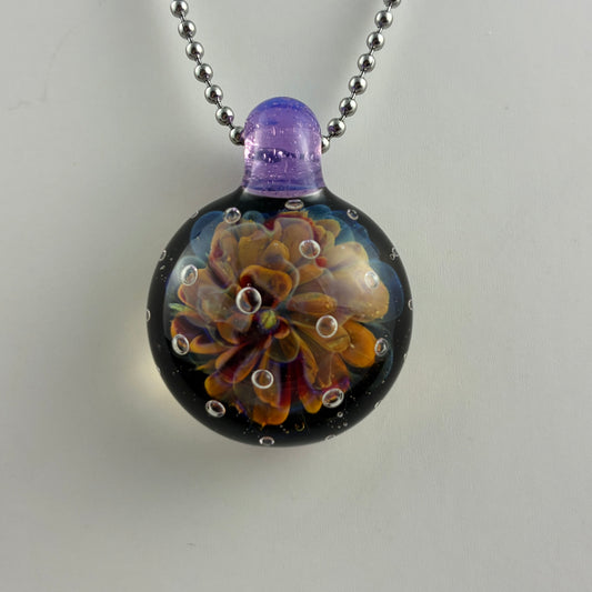 Nebula Air Trap | Glass Implosion Pendant