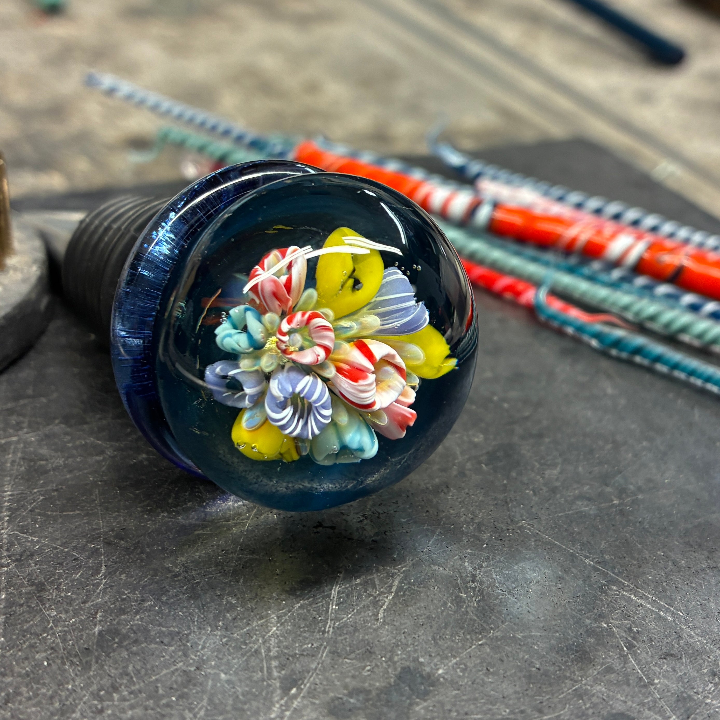 Glass Coral Reef Wine Stopper