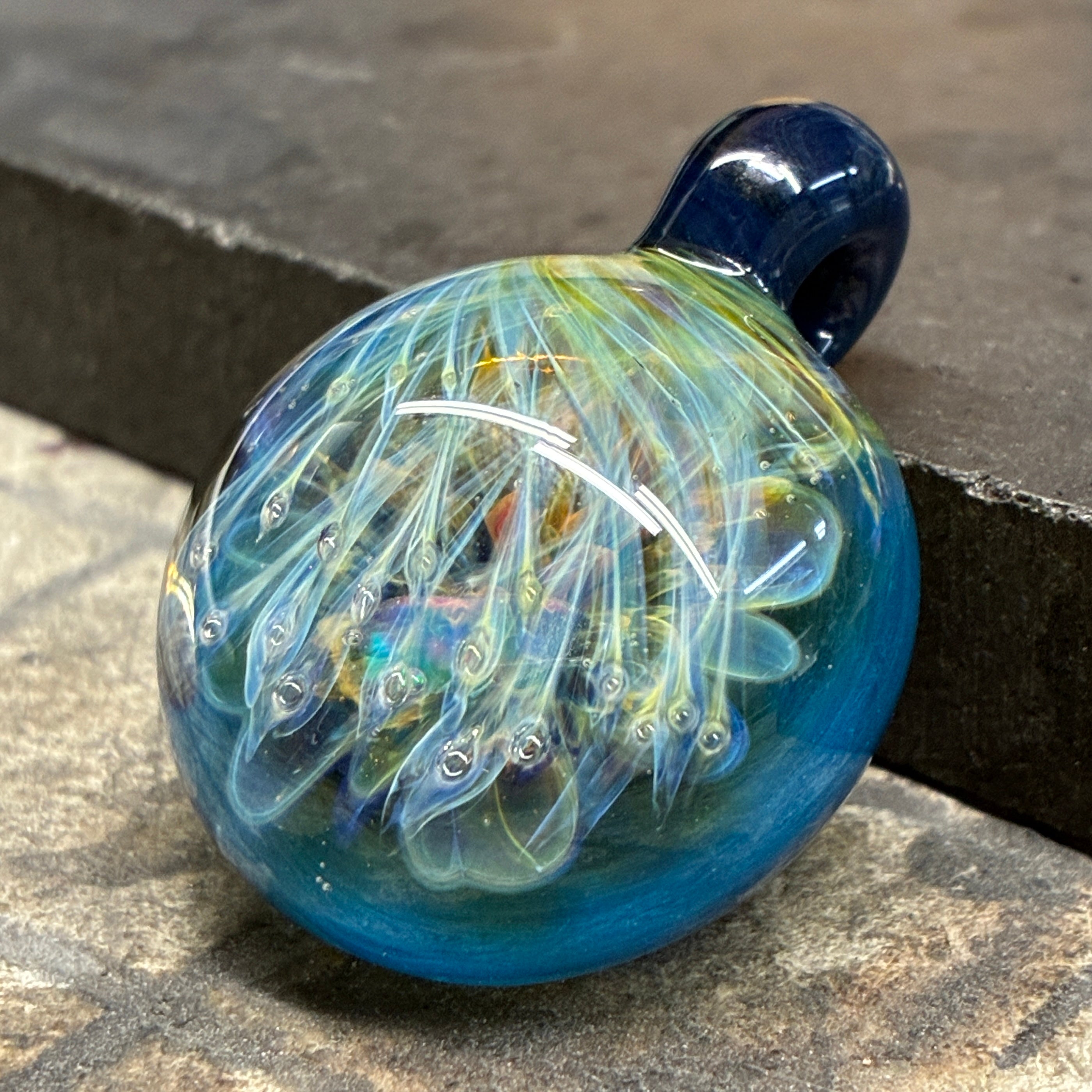 Opal & Fume Blossom Pendant