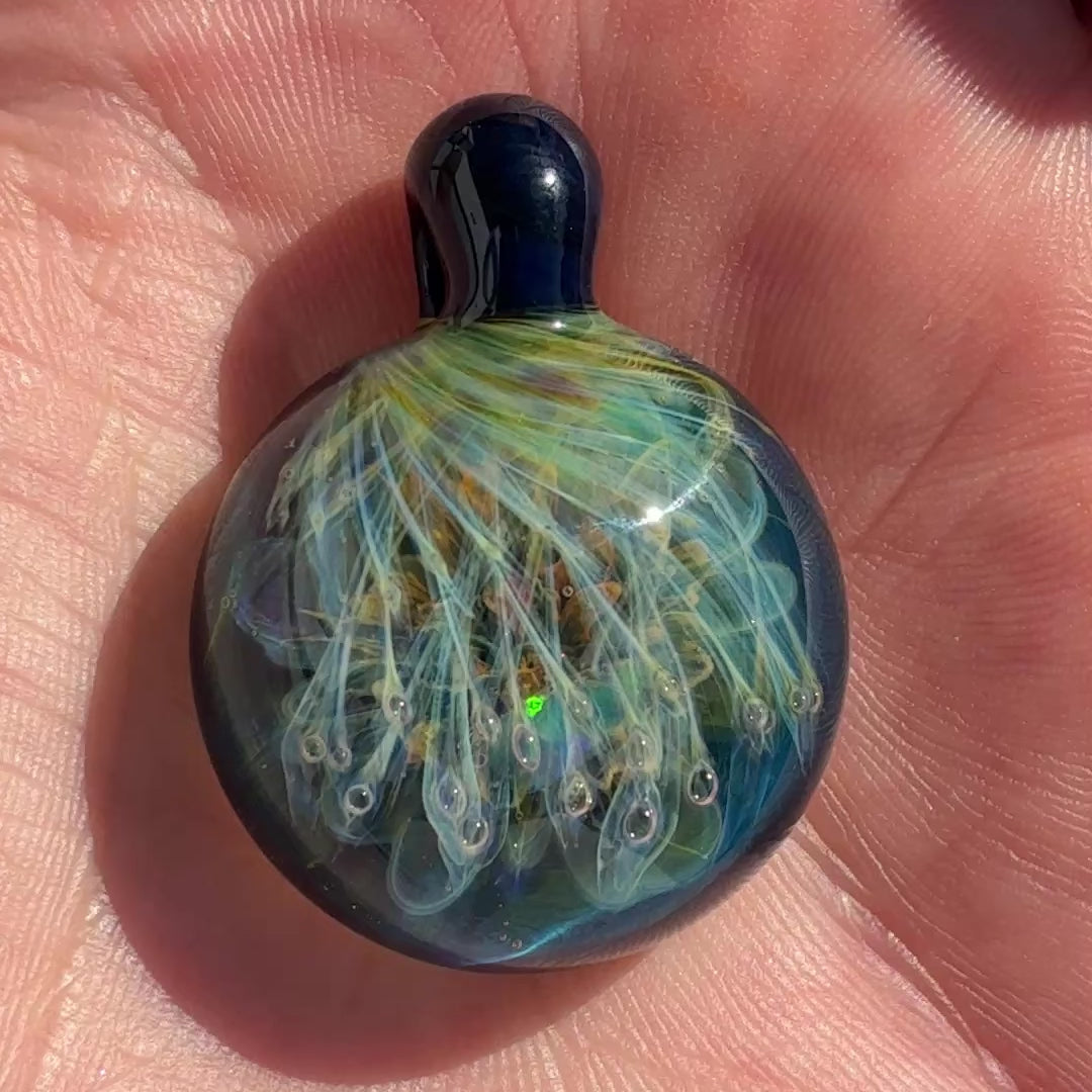 Opal & Fume Blossom Pendant