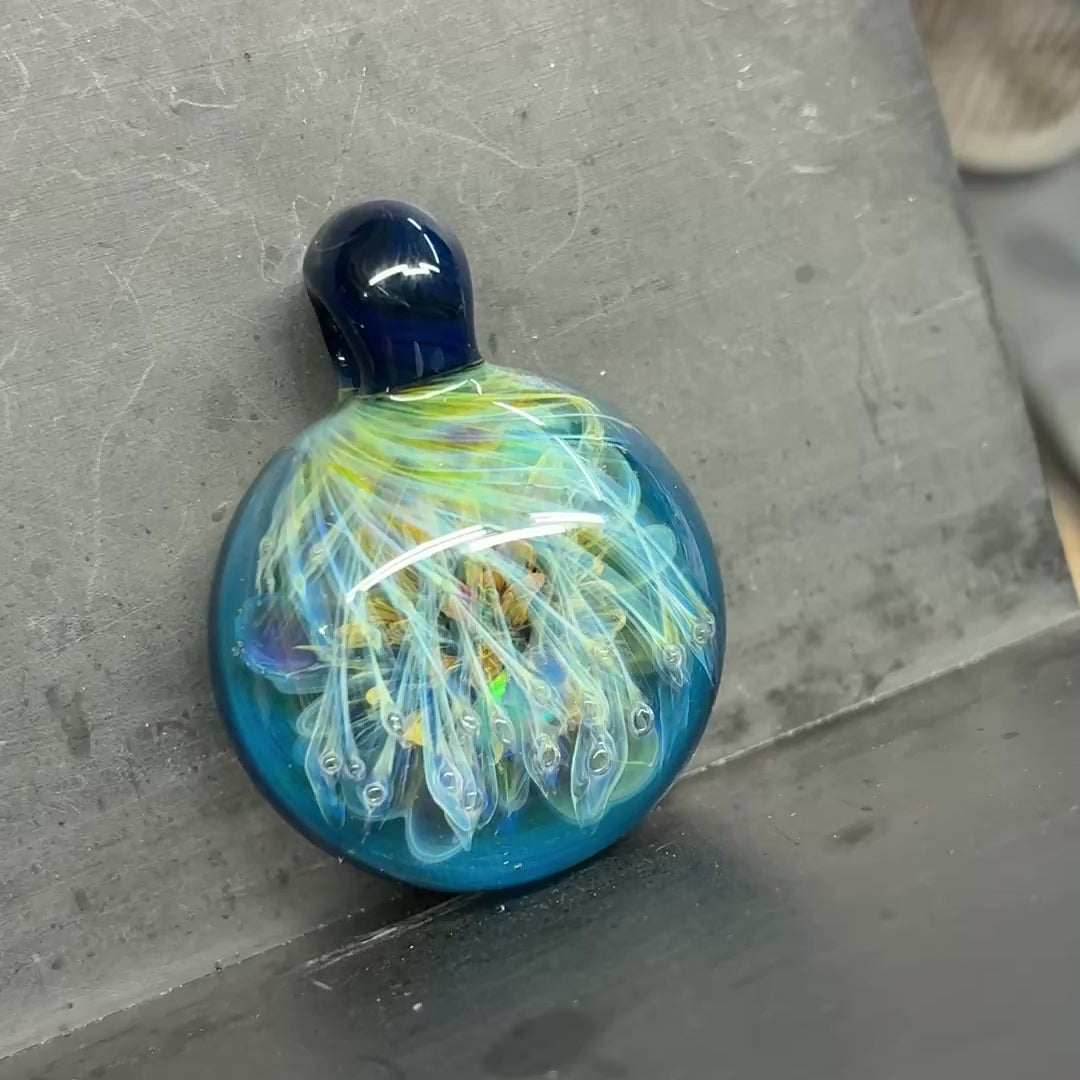 Opal & Fume Blossom Pendant
